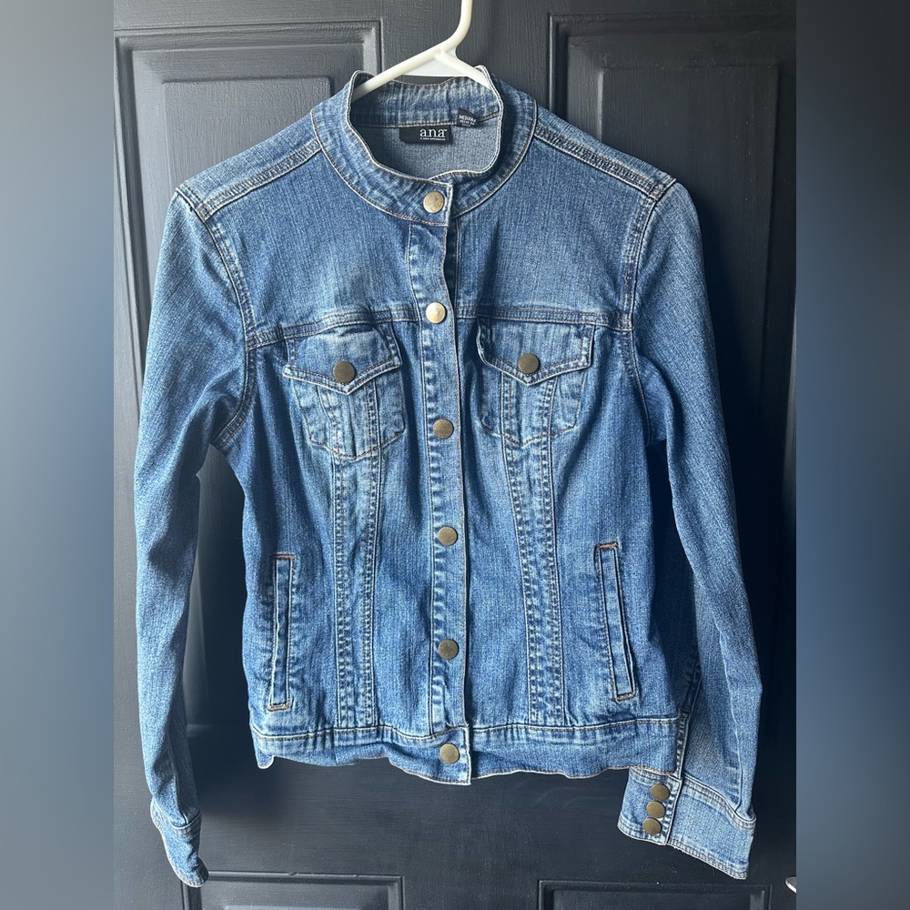 Ana Button From Denim Jacket Size M - image 2